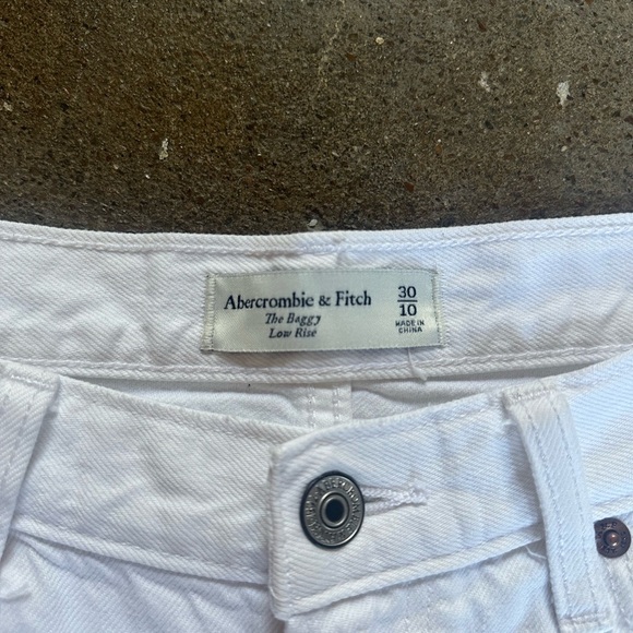 Abercrombie & Fitch The Baggy Low Rise White Size 30|10 - Picture 8 of 8